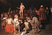 SWEERTS, Michiel The Drawing Class ear France oil painting reproduction